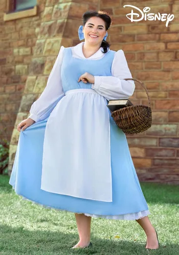 Vista 2 de La Bella y la Bestia - Vestido de disfraz azul de Belle