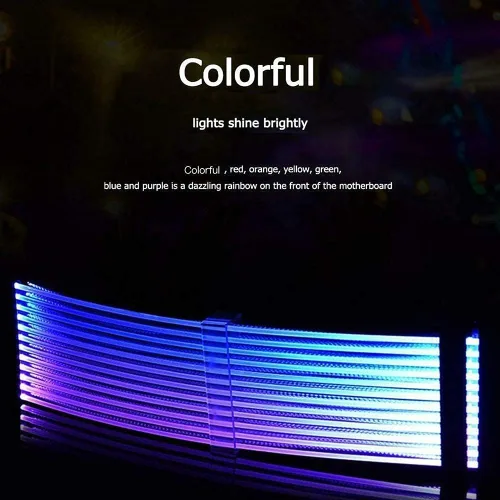 Vista 6 de Cable PSU ARGB Kit de cable de extensión con funda de fuente de alimentación personalizada trenzada con controlador RGB para funda