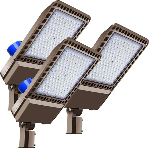 Vista 9 de ledmo Luz LED de estacionamiento de 300 W, montaje deslizante, 36000 lm, 5000 K, inundación de área comercial al aire libre con fotocélula
