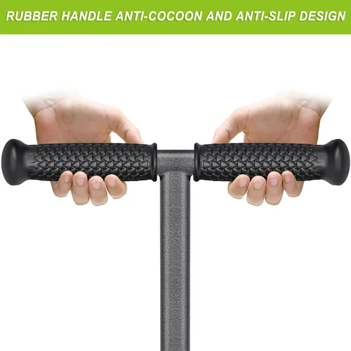 Vista 3 de Dolibest – Aireador de césped con núcleo de 3 agujeros, herramienta de aireación manual de césped con empuñadura de goma suave, herramienta
