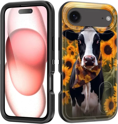 Vista 97 de Funda para iPhone Air con soporte integrado, a prueba de golpes, polvo y caídas, 3 capas, grado militar, funda protectora para iPhone Air de 6.5