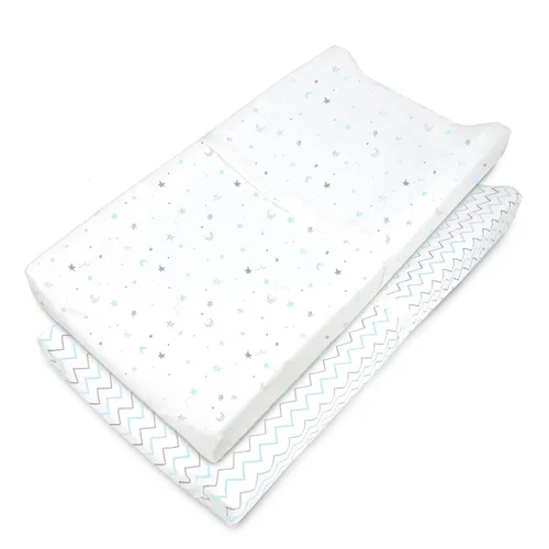 Vista 9 de American Baby Company - Sábana bajera de algodón 100% natural para colchón de cuna o cambiador
