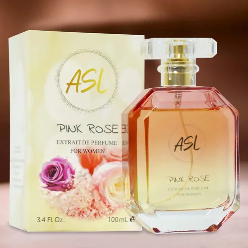 Vista 5 de ASL Pink Rose Perfume Eau de Parfum para mujer – Perfume en aerosol para mujer de 3.4 fl oz con fragancia dulce y sensual de larga duración