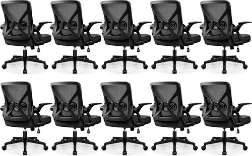 Vista 14 de FelixKing Silla de Oficina - Silla de Escritorio Ergonómica de Malla Transpirable con Ruedas y Soporte Lumbar, Sillas de Oficina para el Hogar