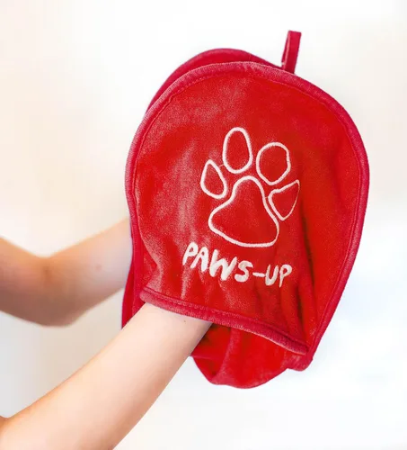 Vista 2 de Toalla de limpieza Paws-up Paw para perros, elimina el barro, la suciedad, la hierba, los alérgenos de la arena, lavable a máquina, también es ideal