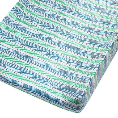 Vista 2 de HonestBaby Funda para cambiador de algodón orgánico, Puntos y Guiones, Talla única