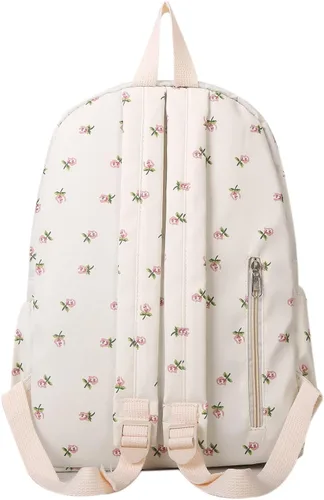 Vista 5 de Graywhsky Bolsa para niñas, bolsas escolares para escuela japonesa, escuela al vapor, bolsas y mochilas, mochila para hombres y trabajo, Blanco-C