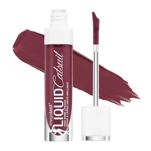 Vista 21 de wet n wild Mega Last Catsuit High-Shine Liquid Lipstick Red Bad Girl's Club