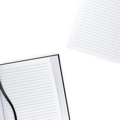 Vista 4 de ARTEZA Cuadernos de diario, juego de 2, 6 x 8 pulgadas, 96 hojas, diseño de perros y negro, cuadernos estéticos con papel rayado suave