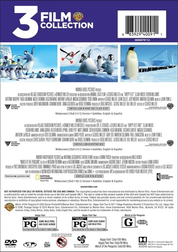 Vista 2 de Happy FeetHappy Feet 2March of the Penguins (DVD) (Triple Feature)