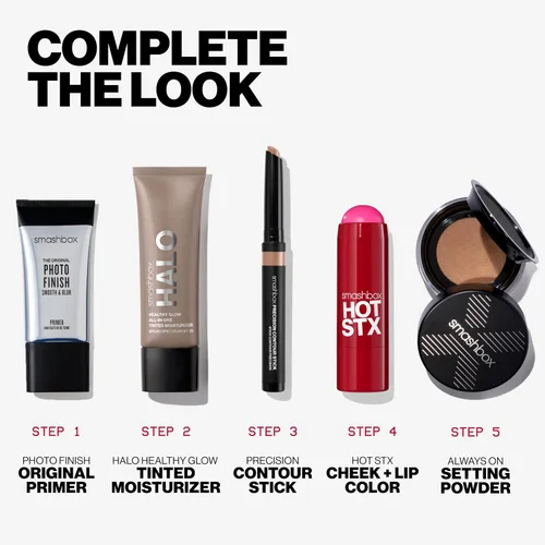 Vista 8 de Smashbox Halo Healthy Glow Tinted Moisturizer with SPF 25 24-Hour Hydrating Skin Tint with Buildable Coverage and Dewy Finish Hyaluronic Acid &