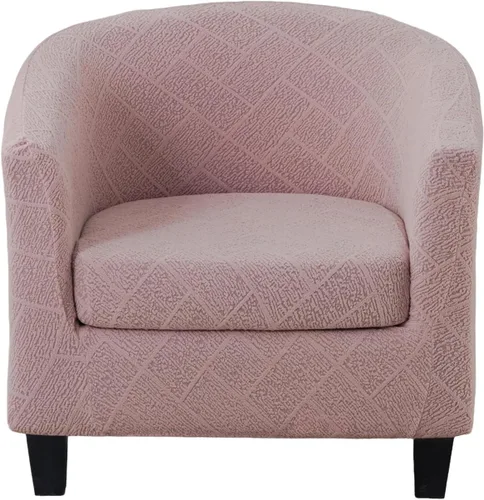 Vista 13 de Funda estampada para silla de club, 2 piezas, elástica con acento de barril para sillón, fundas de sofá, fundas extraíbles para silla de bañera
