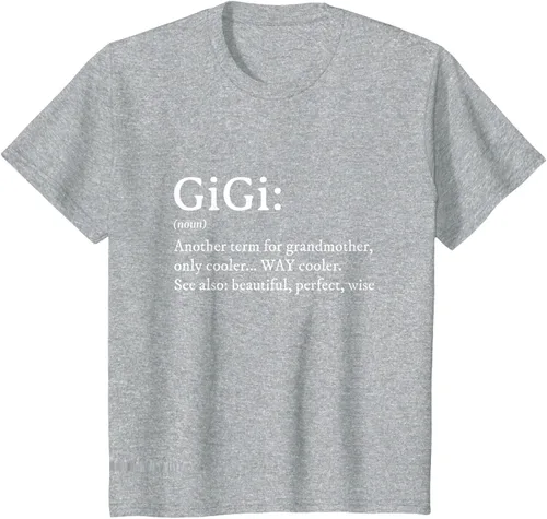 Vista 58 de Gigi Definition - Camiseta de regalo para abuela, cumpleaños y abuela, Negro