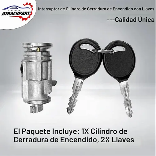 Vista 4 de Cilindro de bloqueo del interruptor de encendido, se adapta a Dodge Ram