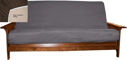 Vista 4 de OctoRose Funda de futón ajustable, de fácil ajuste, de 39 x 75 + 8 pulgadas, tamaño individual, color verde, funda de colchón de microgamuza