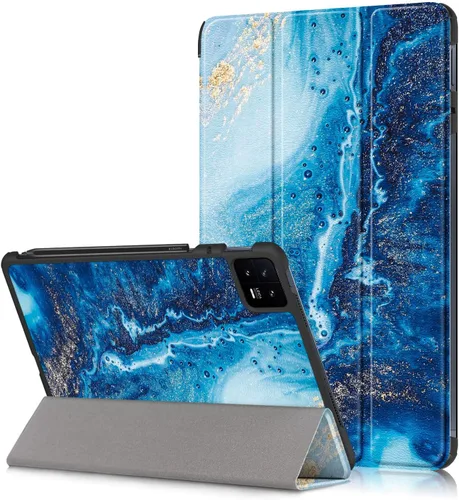 Vista 10 de Funda para Xiaomi Pad 6, Slim Stand Hard Back Shell Funda protectora inteligente para Xiaomi Pad 6 Pro 11 "con función de encendido/apagado Graffiti