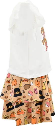 Vista 39 de Unique Baby Girls 2pc Skirt Set Outfit Long Sleeve Top with Skirt