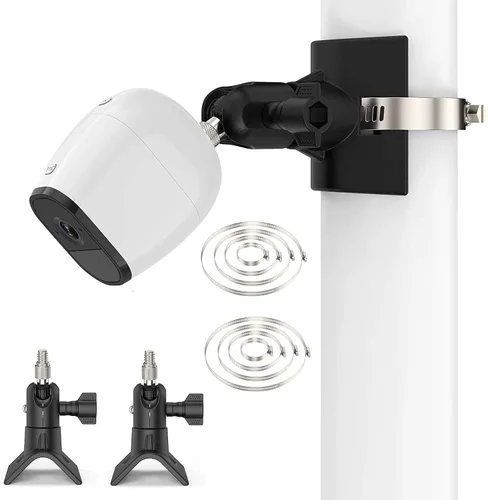Vista 8 de Soporte de cámara exterior para Arlo Pro 5S/Pro 3/Ultra 2/Essential XL, para eufyCam 2C/2C Pro y más cámara roscada de 1/4 pulgadas sin montaje