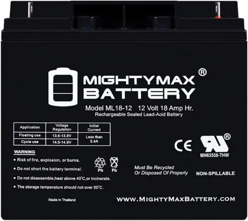 Vista 8 de Mighty Max Battery Batería de repuesto SLA de 12V 18AH para Ritar RT12180