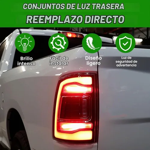 Vista 7 de Luz trasera LED sin punto ciego para Ram 1500 2019 2020 2021 2022 2023 2024