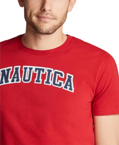 Vista 3 de Nautica Camiseta gráfica de manga corta 100 algodón para hombre