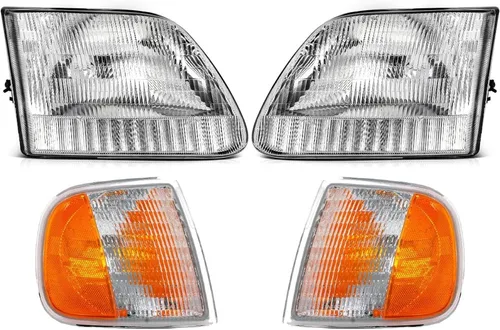 Vista 13 de EPIC LIGHTING Faros halógenos tipo OE compatibles con FOR.D 01-03 F-150 97-99 F-250 LIGHTNING