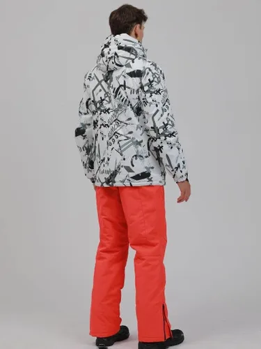 Vista 3 de Conjunto de chaqueta y pantalón de esquí para hombre, trajes de esquí impermeables para hombre, chaqueta de snowboard, traje de nieve cálido