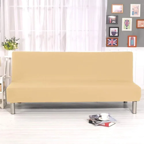 Vista 2 de Fundas de sofá sin brazos, elásticas de elastano, funda plegable para sofá cama, futón sin reposabrazos, protector de muebles para sala de estar