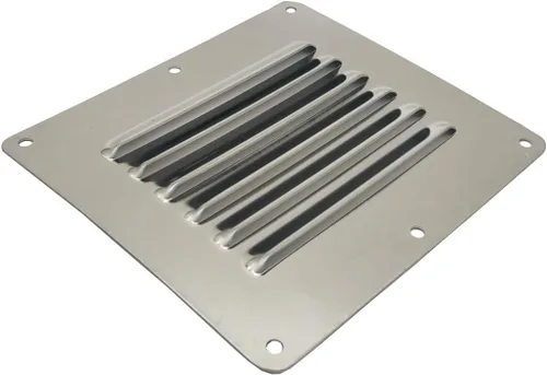 Vista 4 de Cubierta de rejilla de ventilación de cabina de barco, rejilla de ventilación de 4-1/2 x 5 pulgadas, cubierta de panel de ventilación de aire