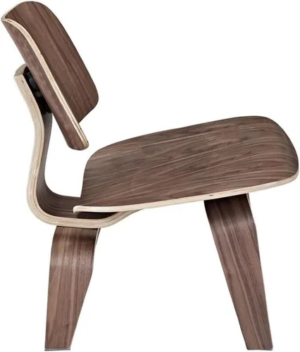Vista 4 de Hawthorne Collections Silla decorativa de madera contrachapada moderna de 15 pulgadas con almohadillas de goma para los pies, construcción