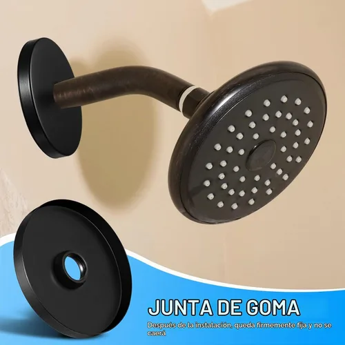 Vista 7 de LEIFIDE Brida de brazo de ducha extra grande de 4 pulgadas de diámetro exterior, reemplazo universal, brazo de ducha moderno, placa grande