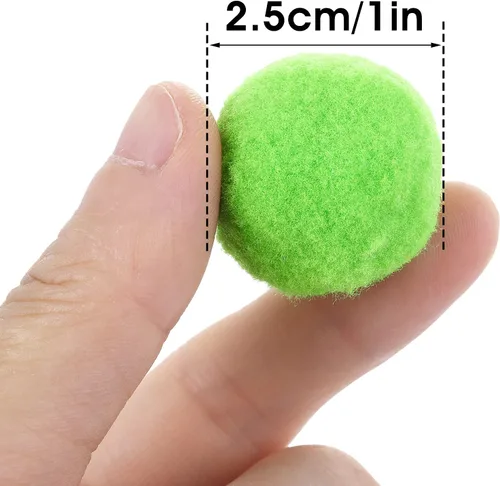 Vista 3 de Molain Pelotas grandes de juguete para gatos, bolas suaves para gatos de 1 pulgada (30 piezas)