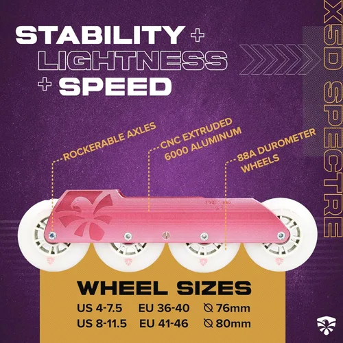 Vista 2 de Flying Eagle Patines - X5D Spectre Freeskates Patines de velocidad en línea - Patines en línea para adultos - Cómodos Patines en línea Mujeres