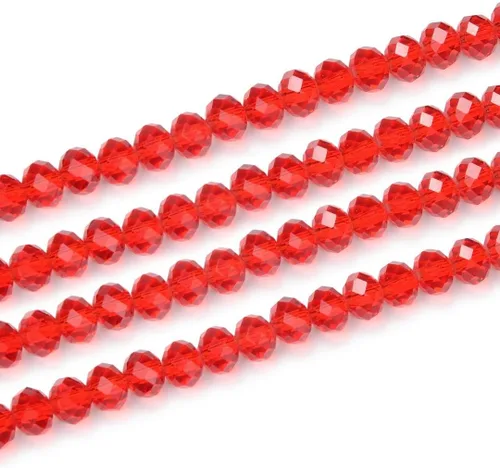 Vista 18 de 500 piezas de cuentas de cristal checo facetadas rondelle de 4 mm, pequeñas y diminutas, espaciadoras a granel, color amatista púrpura para hacer