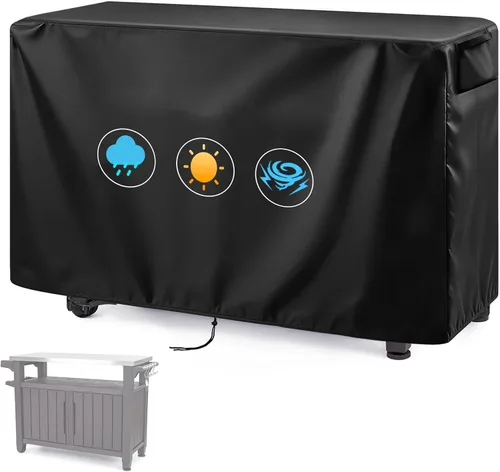 Vista 9 de Prep Table Cover for Movable Dining Cart Table