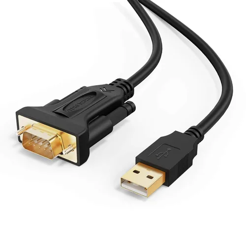 Vista 10 de CableCreation Cable USB a serie RS232 de 3.3 pies con chip PL2303 Prolific, adaptador DB9 para Windows 11,10, 8,1, 8,7, Linux, Mac OS, 1M/negro
