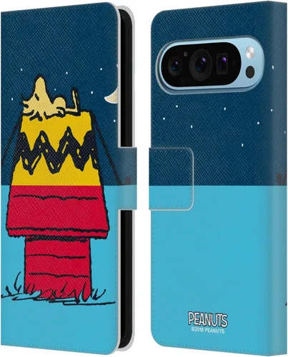 Vista 26 de Head Case Designs Officially Licensed Peanuts Charlie & Woodstock Nap Halfs and Laughs Leather Wallet Case Compatible with Google Pixel 8