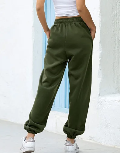 Vista 3 de Pantalones deportivos con parte inferior de cincha para mujer, ropa estética para mujer