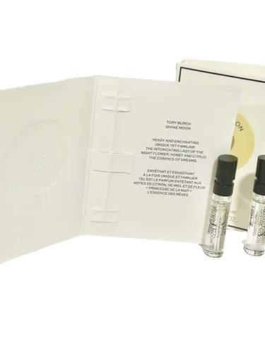 Vista 3 de Tory Burch Divine Moon Eau De Parfume Muestra Spray Perfume Mujer 0.1 fl oz / 0.05 oz (juego de 3)