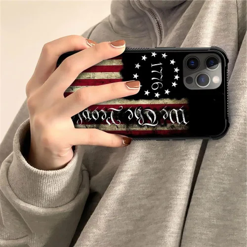 Vista 6 de Compatible con iPhone 11 Pro Max, H 1776 We The People - Funda protectora de poliuretano termoplástico resistente a los arañazos y golpes