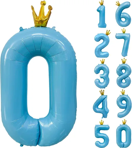 Vista 159 de Globos gigantes de helio de aluminio de 40 pulgadas, color negro, globos digitales grandes del número 0 para decoración de fiesta de cumpleaños