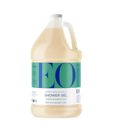 Vista 9 de EO Gel de ducha para el cuerpo, 16 onzas (paquete de 2), pomelo y menta, limpiador acondicionador de piel orgánico a base de plantas con aceites