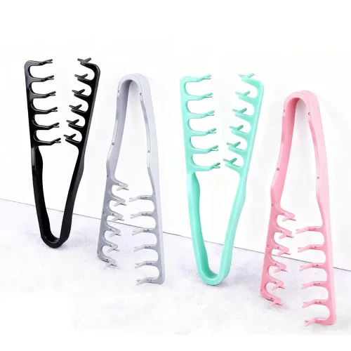 Vista 6 de 2 paquetes de peine con textura, herramienta de peinado voluminizador de dientes anchos y finos, cepillo de pelo esponjoso antiencrespamiento
