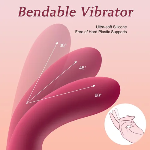 Vista 3 de Sex Toys - Consolador vibrador de punto G - Tuitionua - Juguetes de silicona ultrasuave para adultos con 10 modos de vibración, vibradores juguete