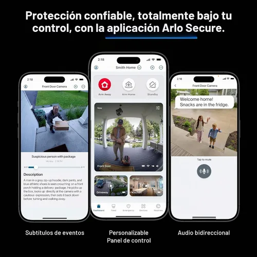 Vista 8 de Arlo Timbre de video 2K (2.ª generación) inalámbrico o con cable - 1 cámara