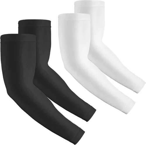 Vista 20 de 2 pares de mangas de compresión con protección UV para hombres, mujeres y jóvenes, cubierta de tatuaje, UPF 50