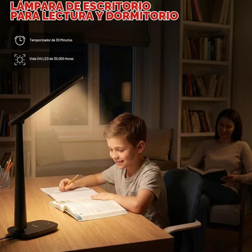 Vista 7 de Honeywell Lámpara de escritorio LED para oficina en casa, luz de lectura