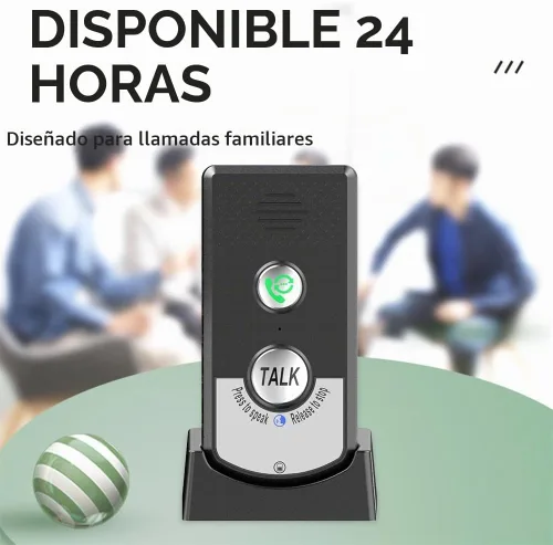 Vista 3 de Paquete de 2 intercomunicadores inalámbricos para voz en el hogar, llamadas bidireccionales para el hogar, ultra larga distancia, portátil
