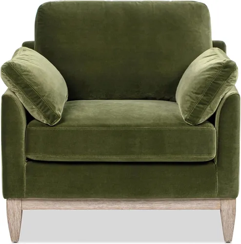 Vista 8 de Jennifer Taylor Home - Silla acentuada Pasadena de 36" de ancho, estilo granja moderna, terciopelo de alto rendimiento color naranja quemado