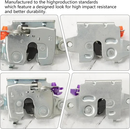 Vista 4 de Cerradura de pestillo de puerta trasera compatible con Toyota Tundra (2000-2006) Actuador de pestillo de bloqueo TTailgate izquierdo y derecho